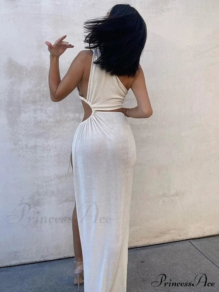 White Shoulder Parties - Women for Split Gown One for Gown and Full-Length Warm-Season Elegant Long Beachwear image 4