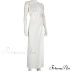 White Shoulder Parties - Women for Split Gown One for Gown and Full-Length Warm-Season Elegant Long Beachwear image 7