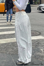 Wide Leg Woven Multi Pocket Cargo Pants image 2