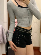 Willow Nail Design Denim Short image 2