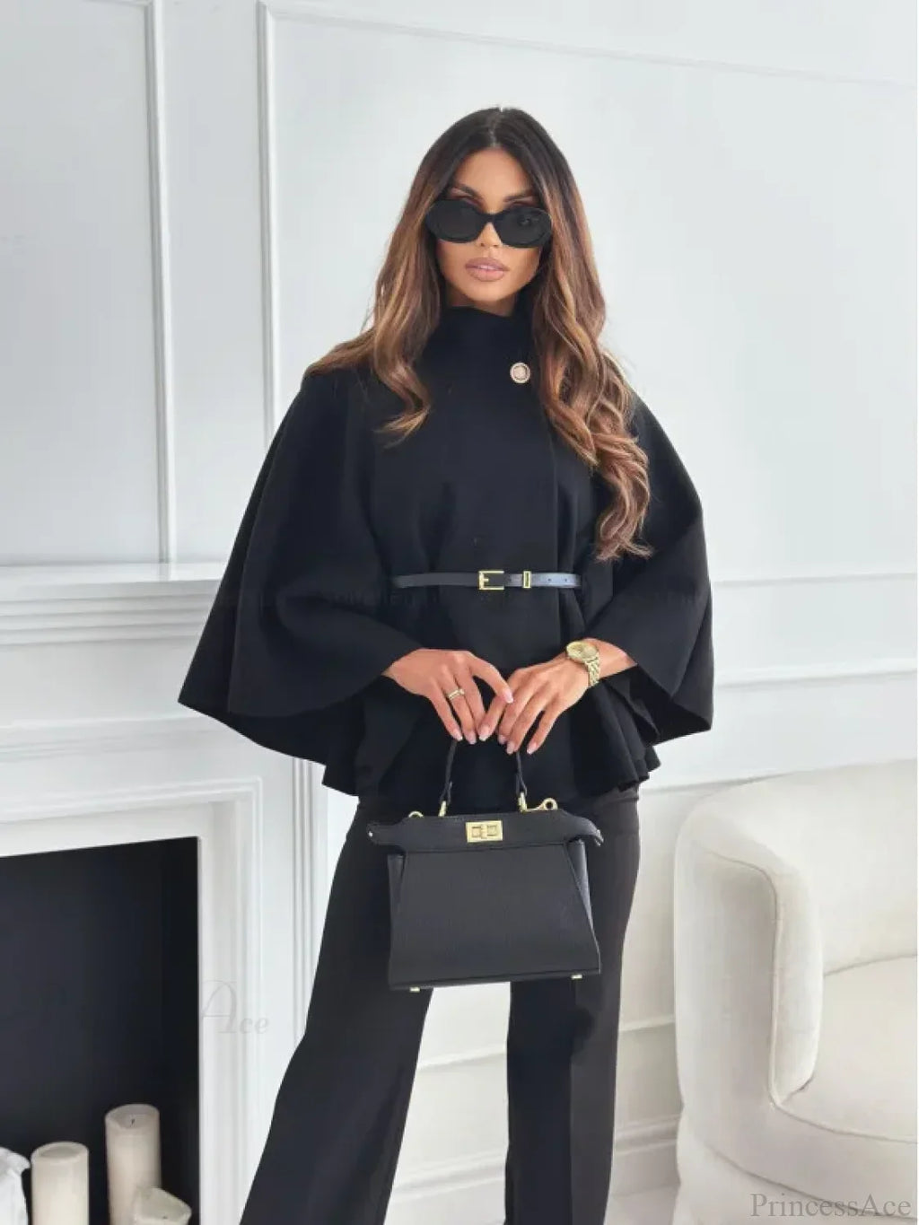 Winter Bat Sleeve Canopy Coat image 1