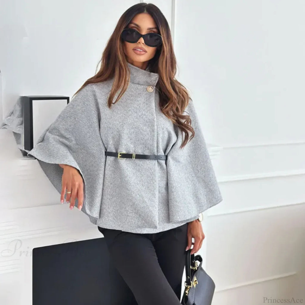 Winter Bat Sleeve Canopy Coat image 8