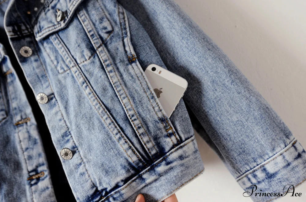with Detailing New Autumn Women's Jacket Pearl - Denim Collection image 11