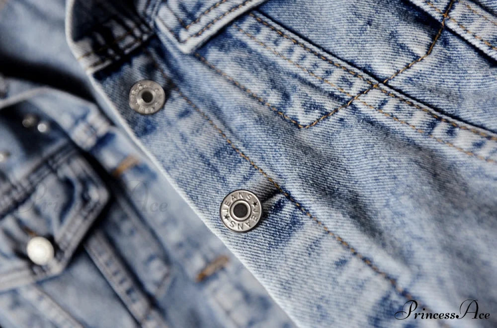 with Detailing New Autumn Women's Jacket Pearl - Denim Collection image 10