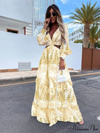 with Long Gown Bachelorette Design V-Neck Flowered Full-Length Sleeves image 6