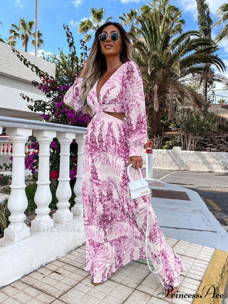 with Long Gown Bachelorette Design V-Neck Flowered Full-Length Sleeves image 5