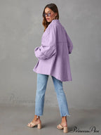 with Raw Jacket Dropped Hem Shoulder image 4