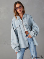 with Raw Jacket Dropped Hem Shoulder image 8