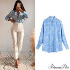 with Satin Blouse Design Arm - Long Women's Zebra Top image 11