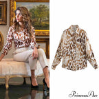 with Satin Blouse Design Arm - Long Women's Zebra Top image 19