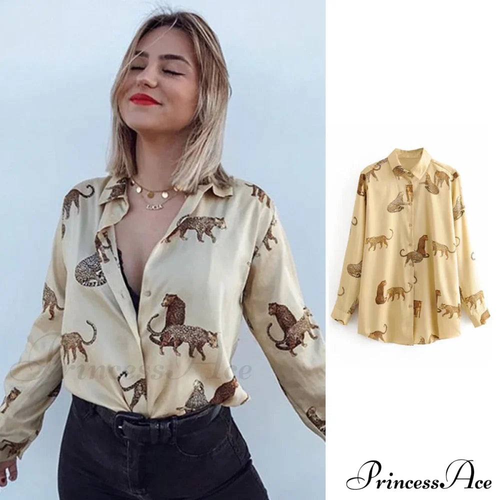 with Satin Blouse Design Arm - Long Women's Zebra Top image 9