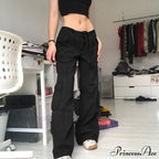 Woman High Waist Baggy Straight Leg Jeans image 7