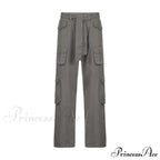 Woman High Waist Baggy Straight Leg Jeans image 9
