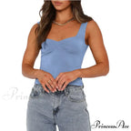 Women Color Casual Basics Camisoles Sleeveless Sling Summer Slim Fit Exposed Navel Vests Crops Streetwear Tank top image 8