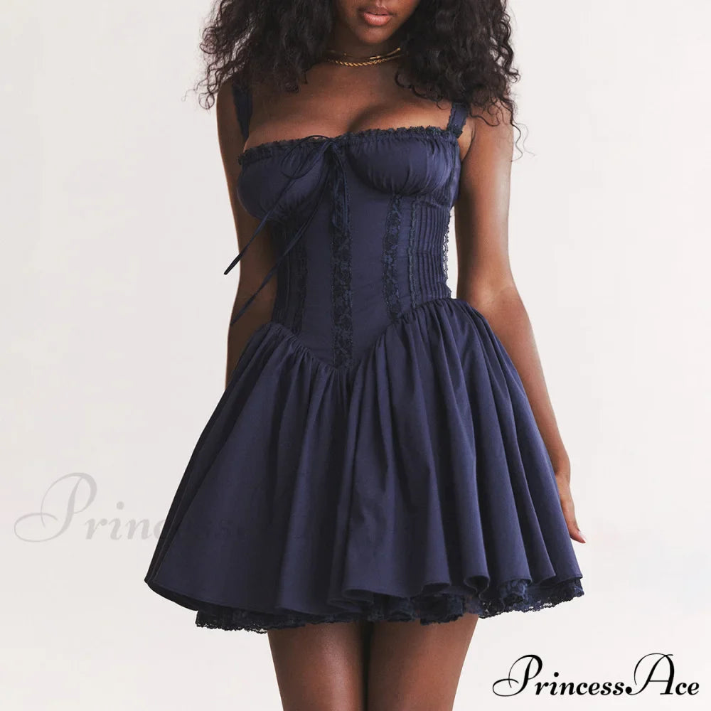 Elegant White Lace Spaghetti Dress image 7
