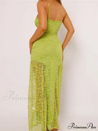 Women Lace V-neck Low Cut Sleeveless Spaghetti Strap Solid Color Bodycon Elegant Party Vestidos image 4