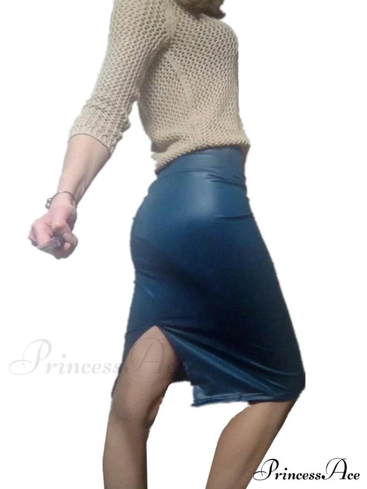 Women New Fashion Back Split  Sexy Skirt image 3