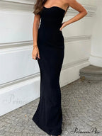 Women Ribbed Tube Summer Knitted Strapless Backless Sleeveless Solid Color Bodycon Party Vestidos image 2