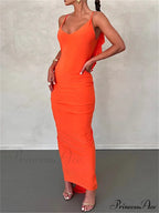 Women Sexy Spaghetti Strap Backless Bodycon V-neck Ruffles Ruched Party Evening Clubwear Vestidos image 2