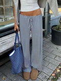 Sexy Velvet Flare High Waist Slim Fit Ribbed Pants image 3