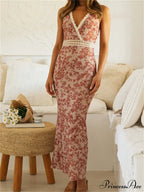 Women Sleeveless Lace Trim Tank Summer Floral Print Party for Cocktail Beach Club Vestido Streetwear image 7