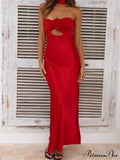 Women Summer Satin Tube Solid Color Strapless Off Shoulder Slim 3D Flower Vestidos with Scarf image 3