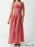 Women Summer Sleeveless Tank Casual Plaid Print Ruffles Party Cocktail Beach Street Ruched Vestidos image 1