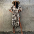 Women Swimsuit Kaftan Tunic Beach Cover Up image 3