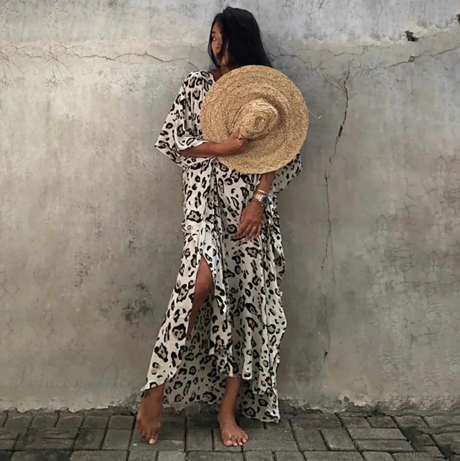 Women Swimsuit Kaftan Tunic Beach Cover Up image 2