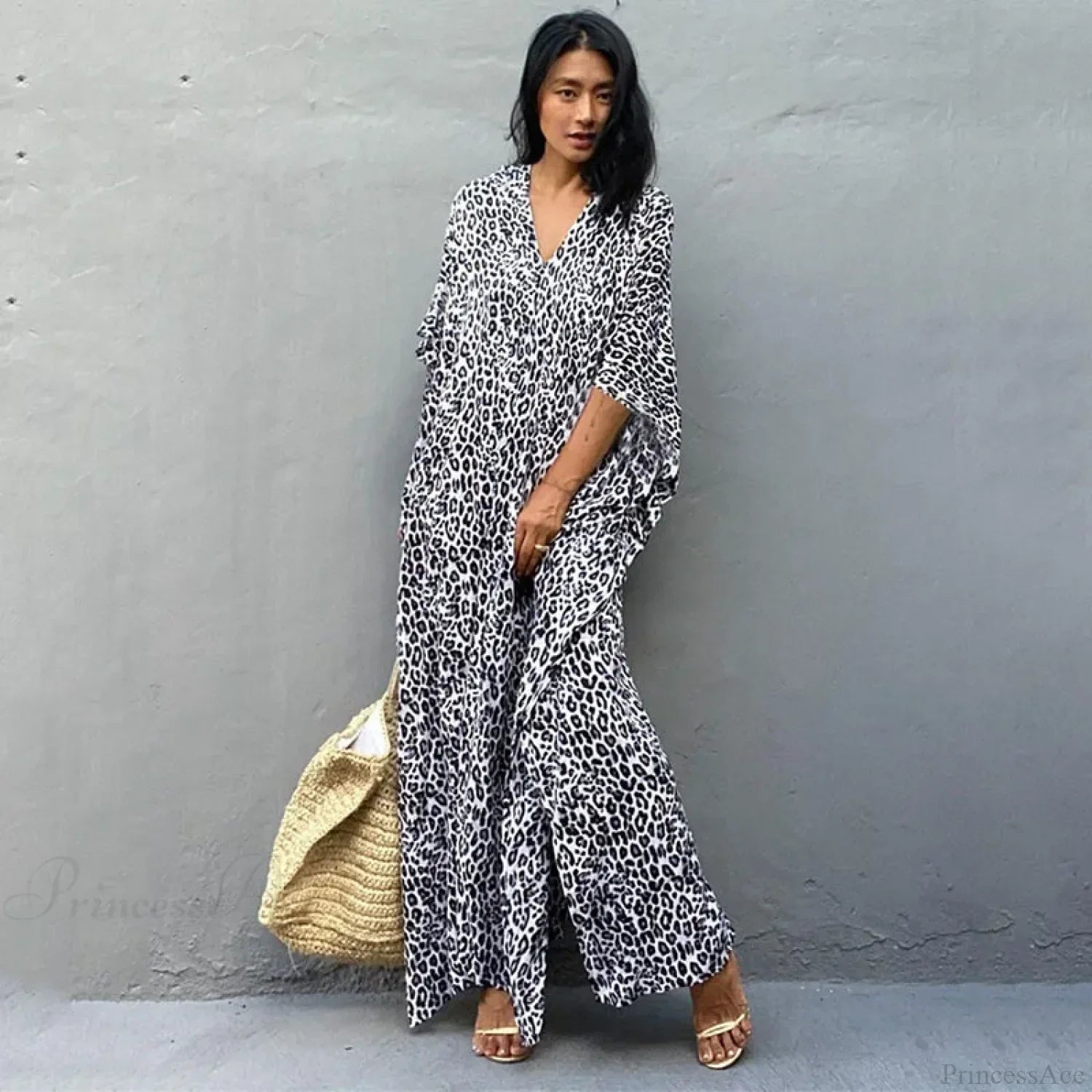 Women Swimsuit Kaftan Tunic Beach Cover Up image 6