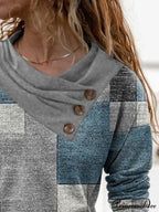 Geometric Print Long Sleeve T-Shirt image 2