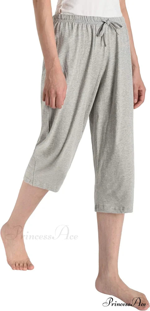 Women's Cotton Capri Pants Sleep Capris image 2