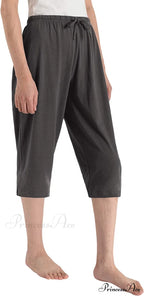 Women's Cotton Capri Pants Sleep Capris image 12