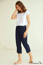 Women's Cotton Capri Pants Sleep Capris image 15