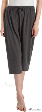 Women's Cotton Capri Pants Sleep Capris image 11