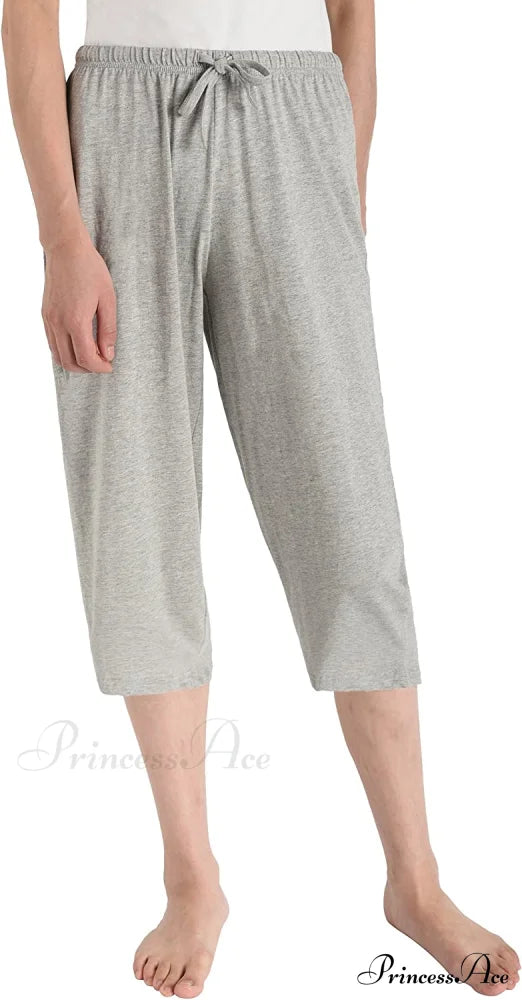 Women's Cotton Capri Pants Sleep Capris image 3