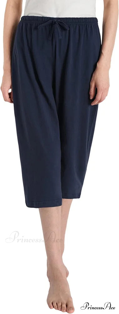 Women's Cotton Capri Pants Sleep Capris image 18