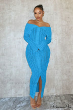 Pleated Off Shoulder Ruched Midi Dress image 3