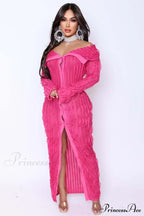 Pleated Off Shoulder Ruched Midi Dress image 7