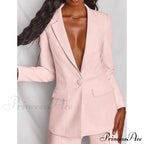 Women's Regular Pocket Coat Formal Fashion Suit image 3