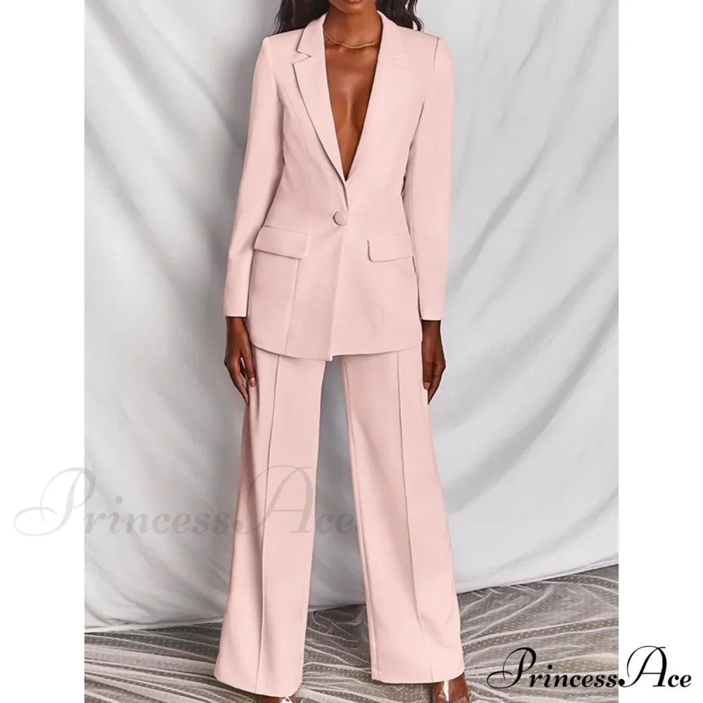 Women's Regular Pocket Coat Formal Fashion Suit image 4