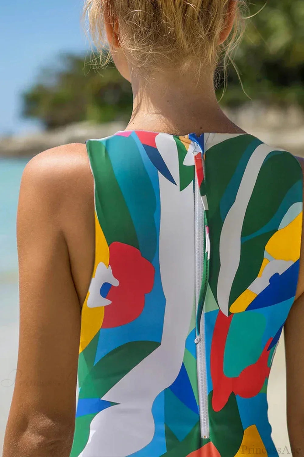 Women’s Sports Beach Swimwear One Piece image 3