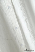 Women's Spring/Autumn Arm - Fit Blouse Loose Casual Gown with Long Buttons image 9