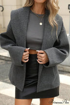 Wool Blend Collar Street Fashion Casual Coat image 3