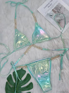 Wrap Around Metal Chains Bikini Set image 8