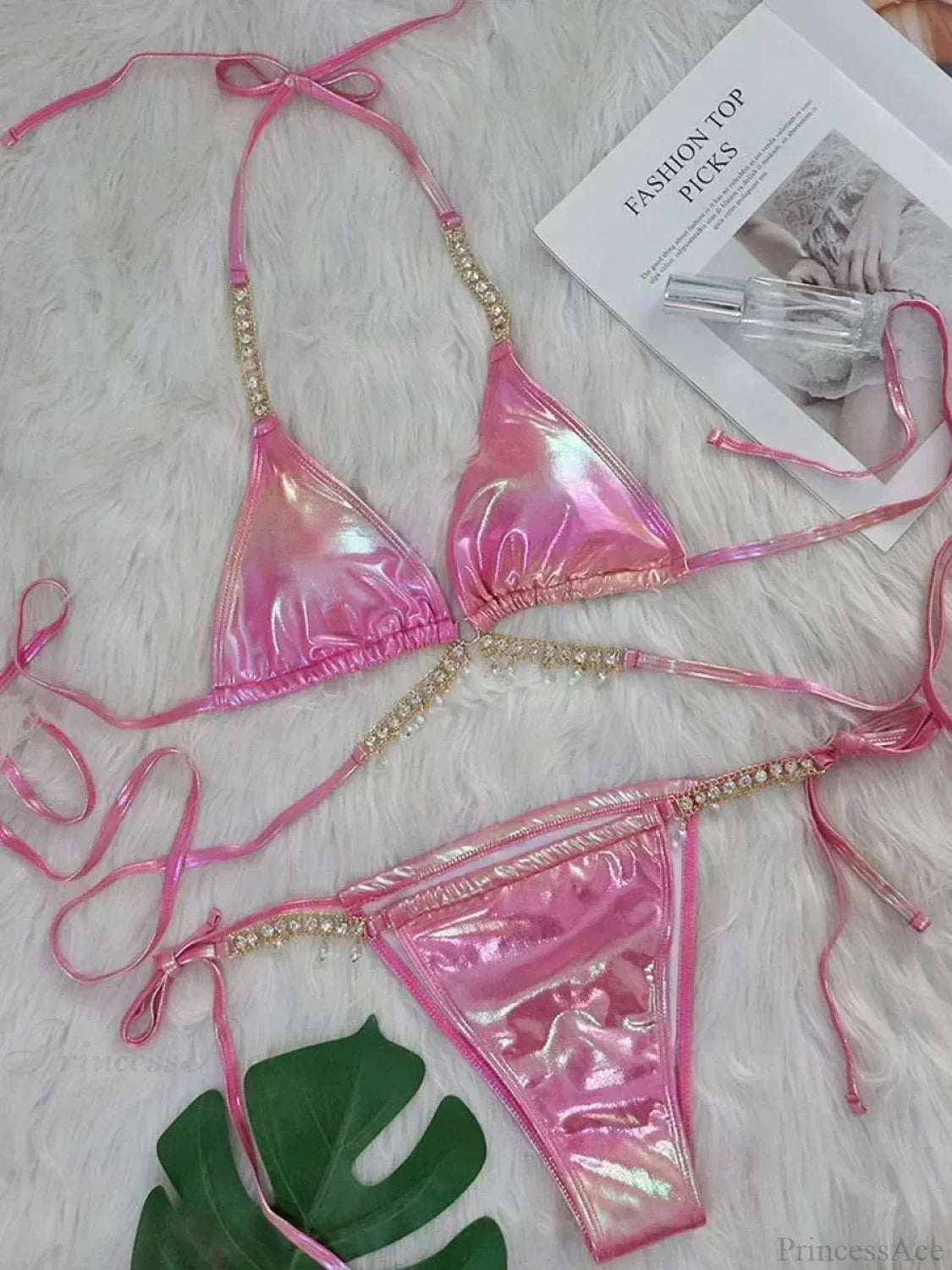 Wrap Around Metal Chains Bikini Set image 12