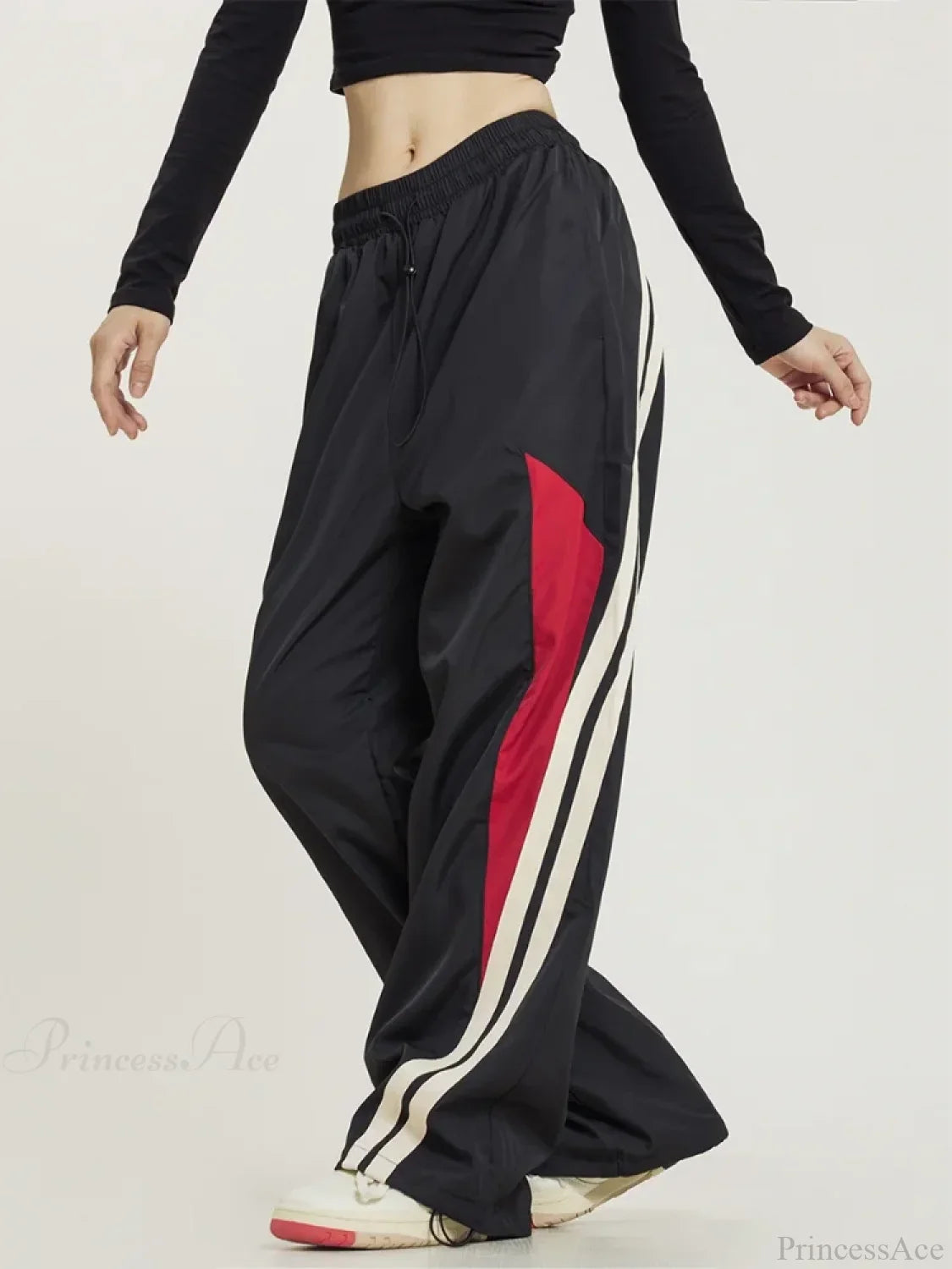 Y2K Black Oversized Baggy Pants image 2