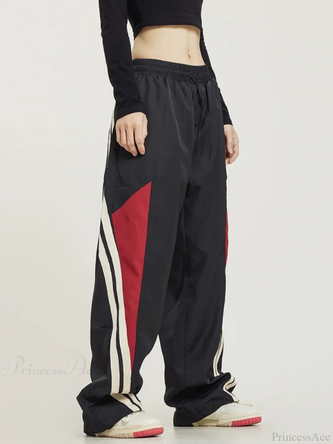 Y2K Black Oversized Baggy Pants image 5