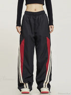 Y2K Black Oversized Baggy Pants image 3