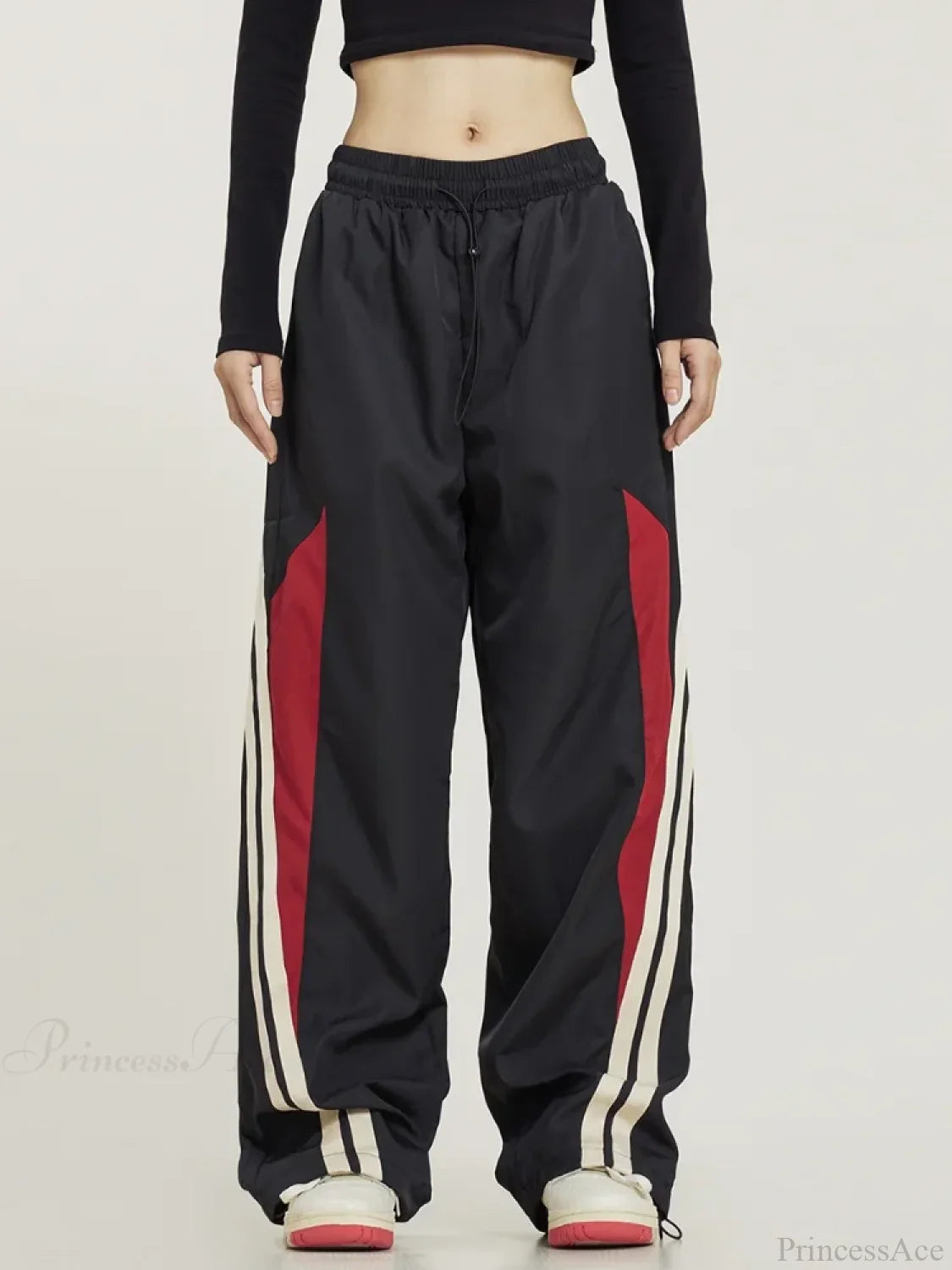Y2K Black Oversized Baggy Pants image 3